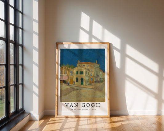 Van Gogh Print | The Yellow House - Vintage Impressionist Architecture Art wall art print, modern home decor, unframed artwork by Nomad & Nest