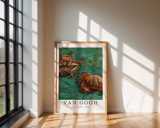Van Gogh Print | Two Crabs - Vintage Impressionist Coastal Art wall art print, modern home decor, unframed artwork by Nomad & Nest