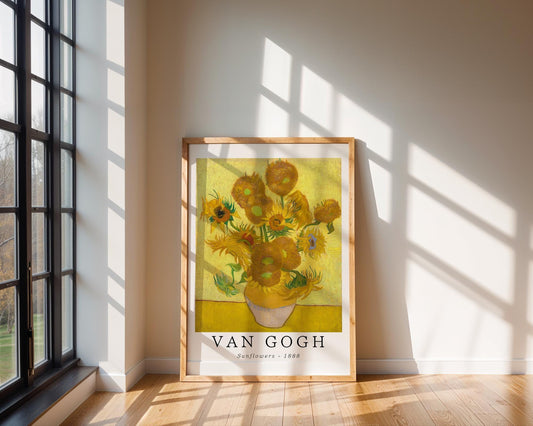 Van Gogh Print | Sunflowers – Vintage Botanical Wall Art wall art print, modern home decor, unframed artwork by Nomad & Nest