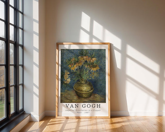 Van Gogh Print | Floral - Imperial Fritillaries, Botanical Art wall art print, modern home decor, unframed artwork by Nomad & Nest