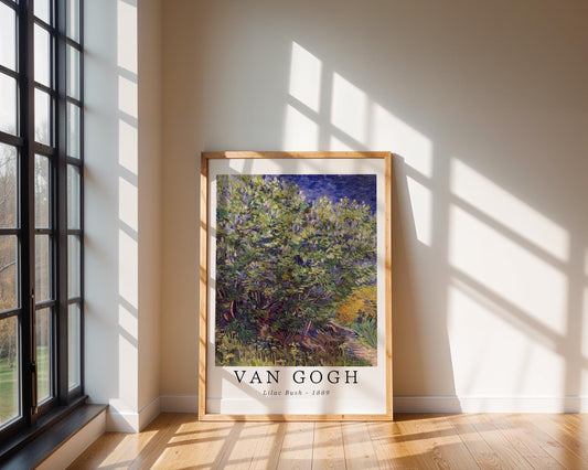 Van Gogh Print | Lilac Bush - Vintage Impressionist Wall Art wall art print, modern home decor, unframed artwork by Nomad & Nest