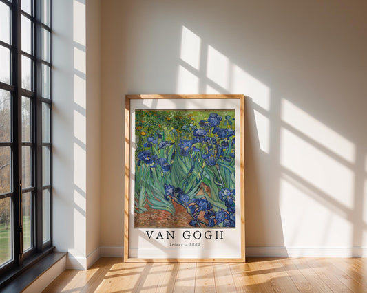 Van Gogh Print | Irises - Vintage Botanical Art (Museum Quality) wall art print, modern home decor, unframed artwork by Nomad & Nest