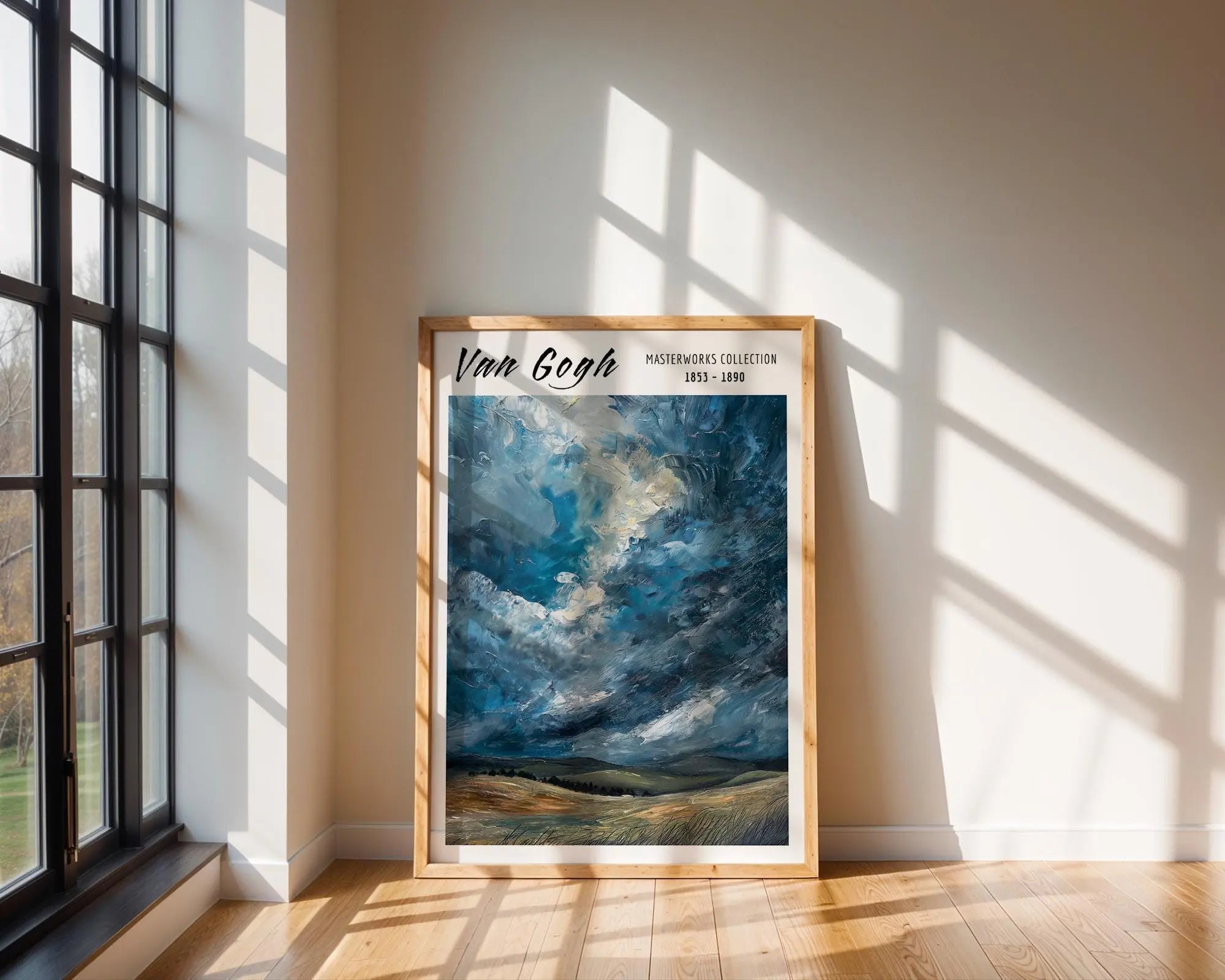 Van Gogh Print | Stormy Sky Landscape  | Impressionist Wall Art wall art print, modern home decor, unframed artwork by Nomad & Nest