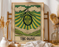 Olive Tarot Card Print | Vintage Mystical Art wall art print, modern home decor, unframed artwork by Nomad & Nest