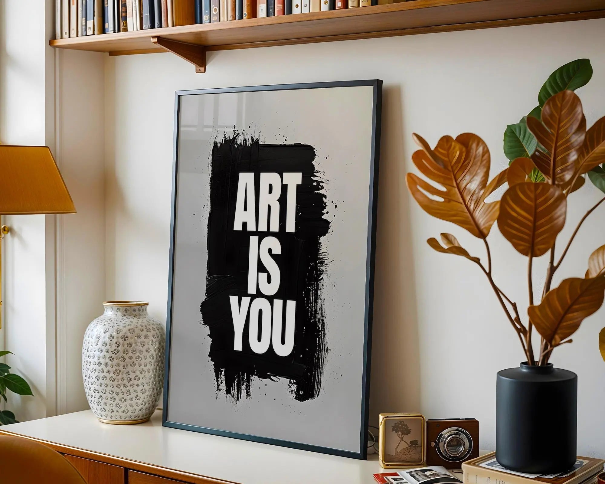 Art Is You Typography Print | Minimalist Quote, Studio Decor wall art print, modern home decor, unframed artwork by Nomad & Nest