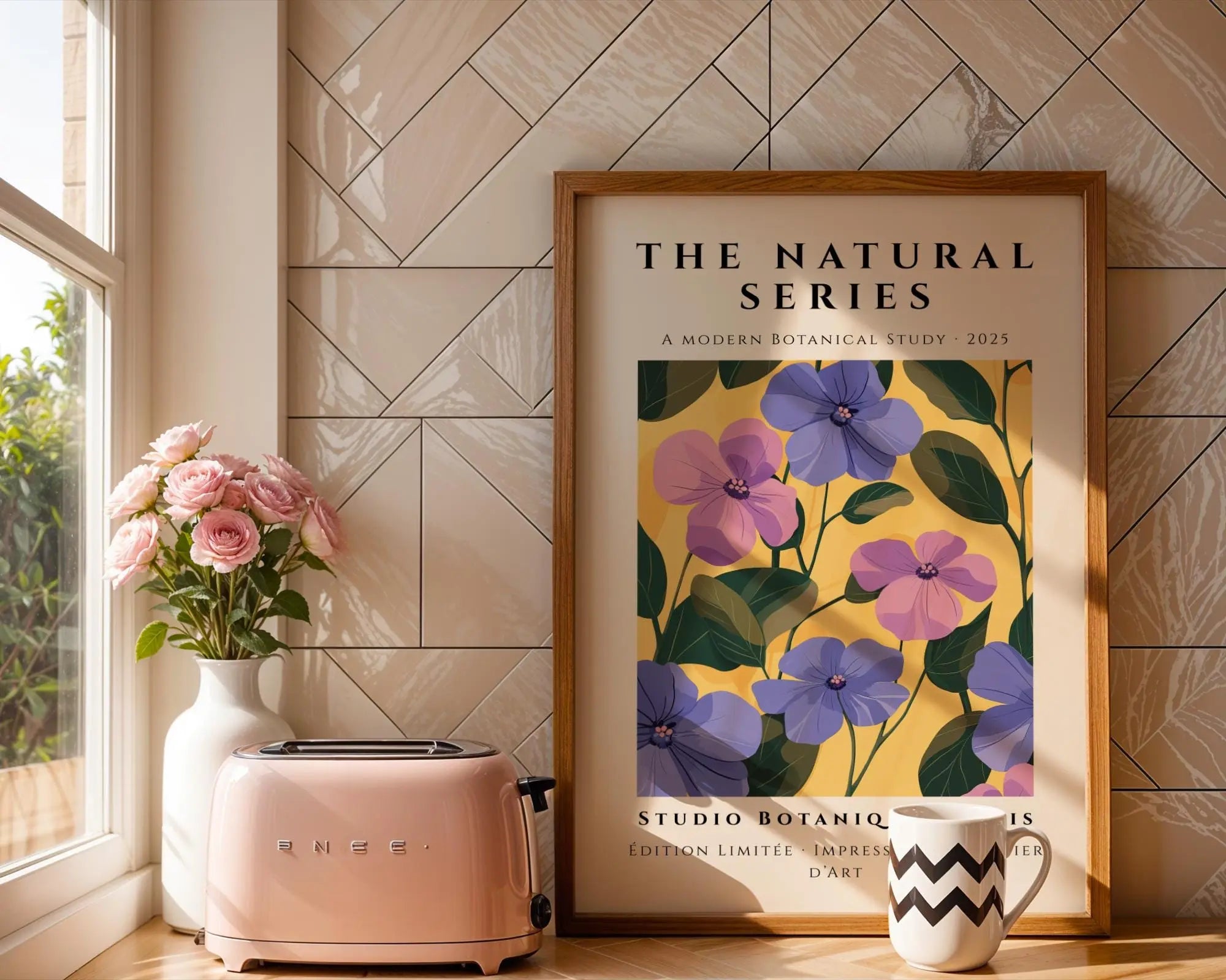 Violet Floral Botanical Print | Maximalist Wall Art wall art print, modern home decor, unframed artwork by Nomad & Nest