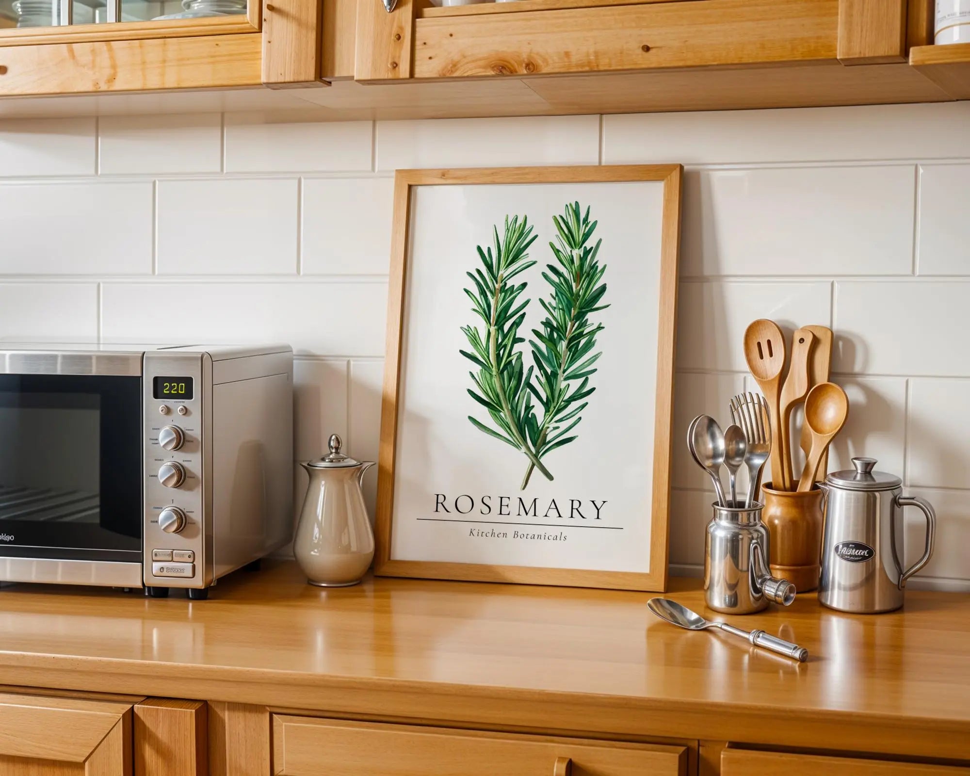 Rosemary Botanical Print • Vintage Herb Watercolor Illustration wall art print, modern home decor, unframed artwork by Nomad & Nest