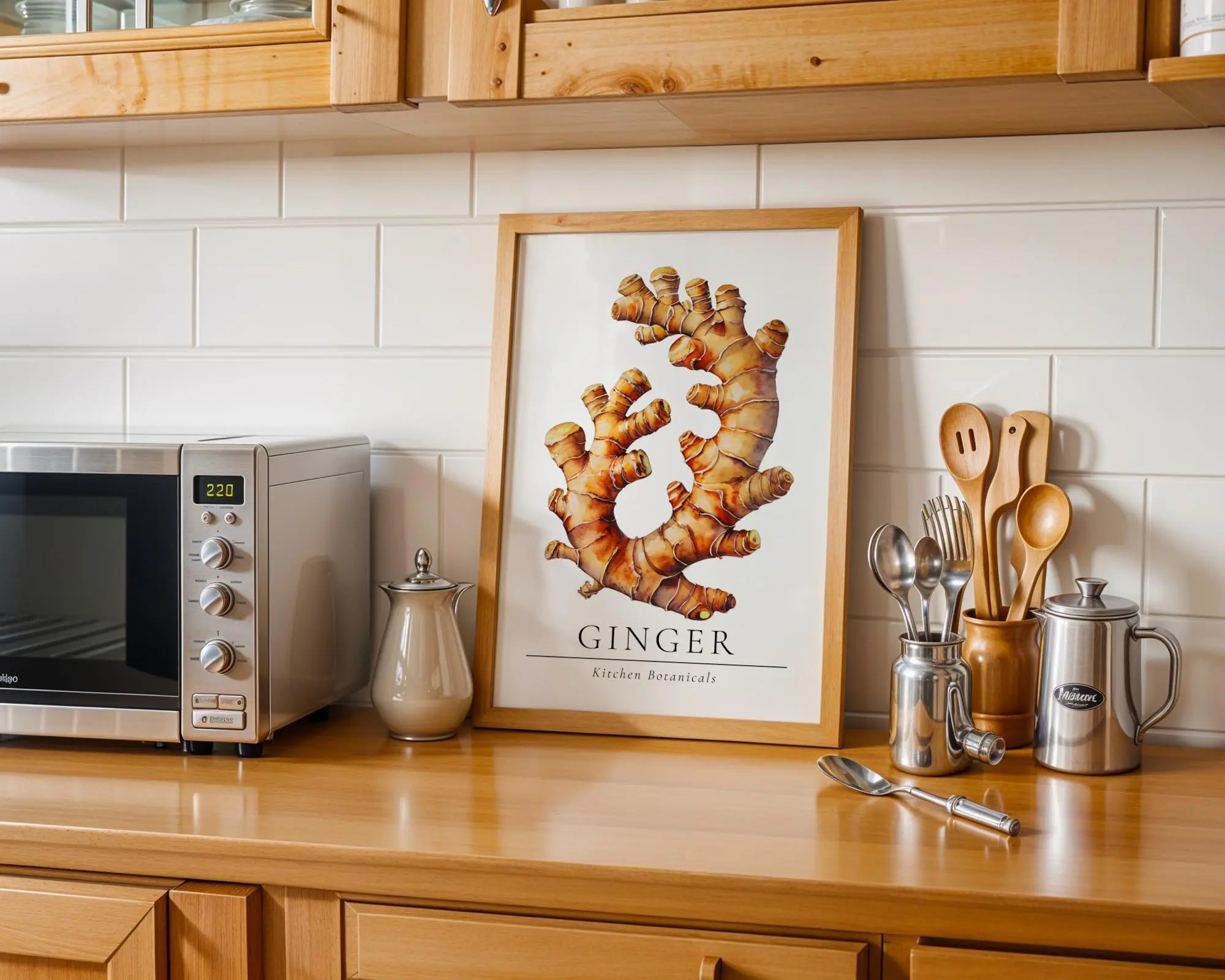 Ginger Root Print | Botanical Kitchen Wall Art wall art print, modern home decor, unframed artwork by Nomad & Nest