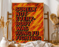 Positive Emotion | Surely Not Everybody Was Kung Fu Fighting Matte Print wall art print, modern home decor, unframed artwork by Nomad & Nest