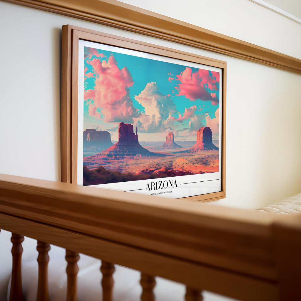 Monument Valley Print | Arizona Desert Travel Poster, Boho Wall Art wall art print, modern home decor, unframed artwork by Nomad & Nest