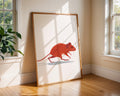 Mouse Wall Art | Scandinavian Nursery Print wall art print, modern home decor, unframed artwork by Nomad & Nest