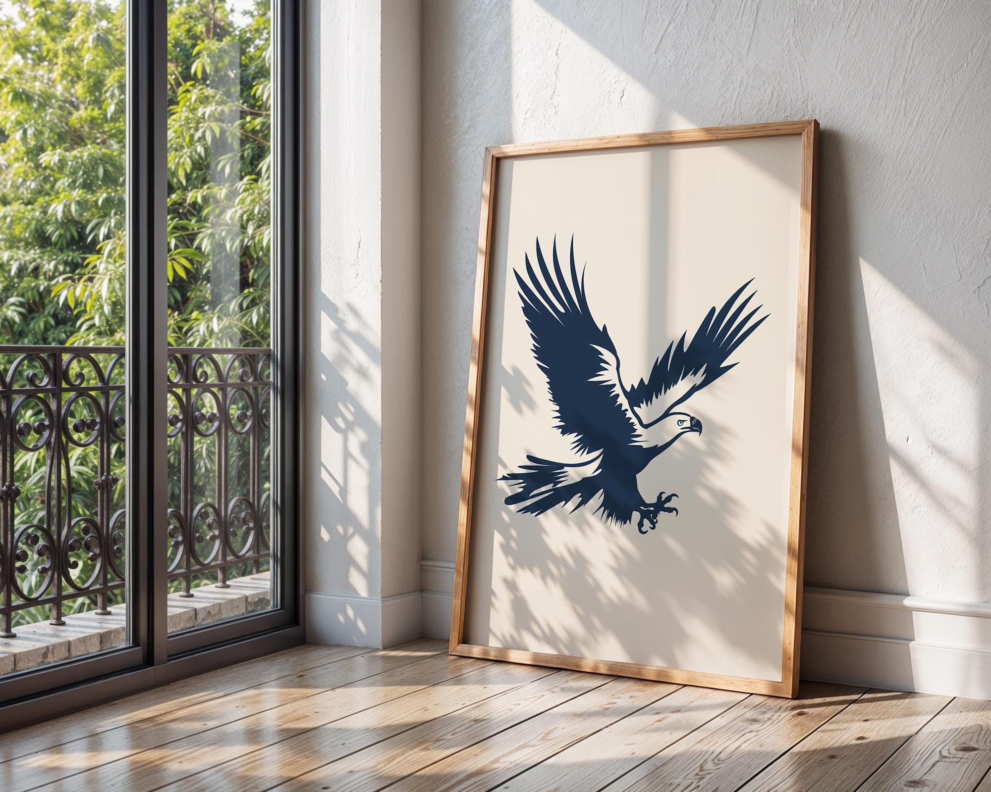 Majestic Eagle Print | Scandinavian Nature Art wall art print, modern home decor, unframed artwork by Nomad & Nest