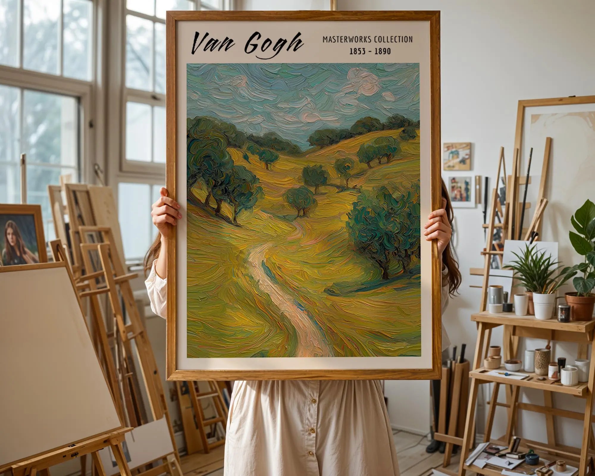 Van Gogh Print | Landscape  | Impressionist Countryside Wall Art wall art print, modern home decor, unframed artwork by Nomad & Nest