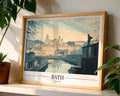 Bath England Travel Poster | Vintage UK Cityscape Art Print wall art print, modern home decor, unframed artwork by Nomad & Nest
