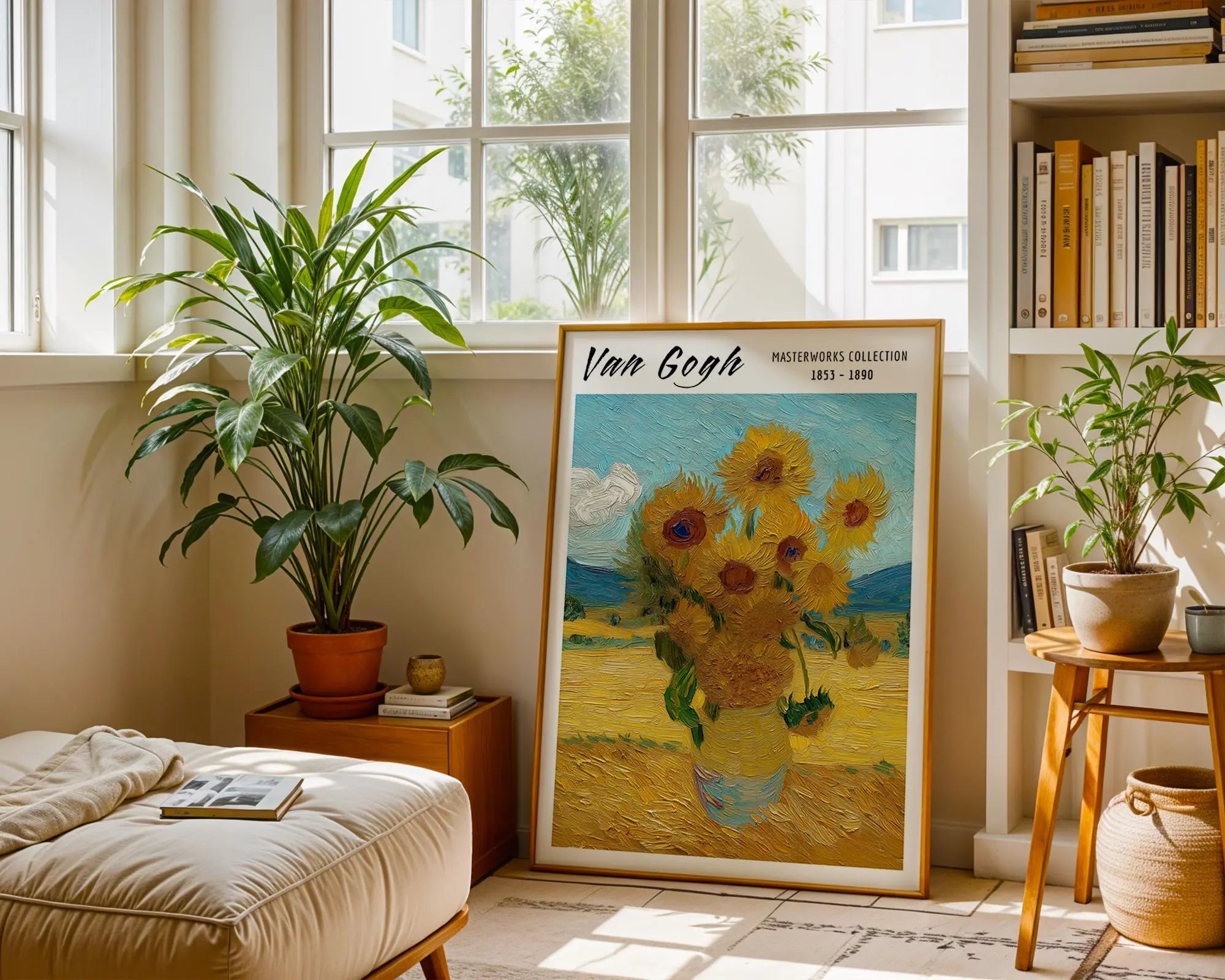 Van Gogh Print | Sunflowers  | Vintage Floral Still Life Poster wall art print, modern home decor, unframed artwork by Nomad & Nest
