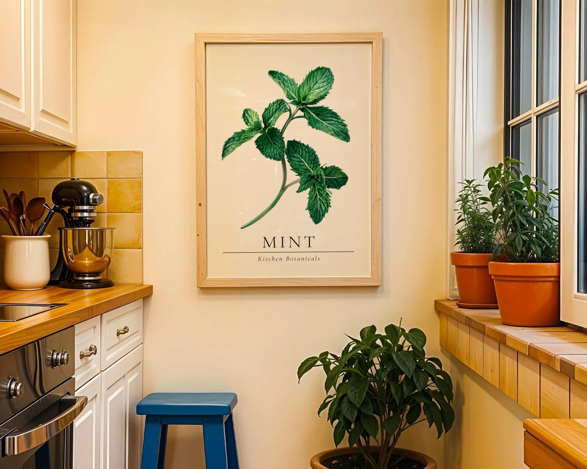 Mint Botanical Print • Vintage Herb Kitchen Wall Art wall art print, modern home decor, unframed artwork by Nomad & Nest