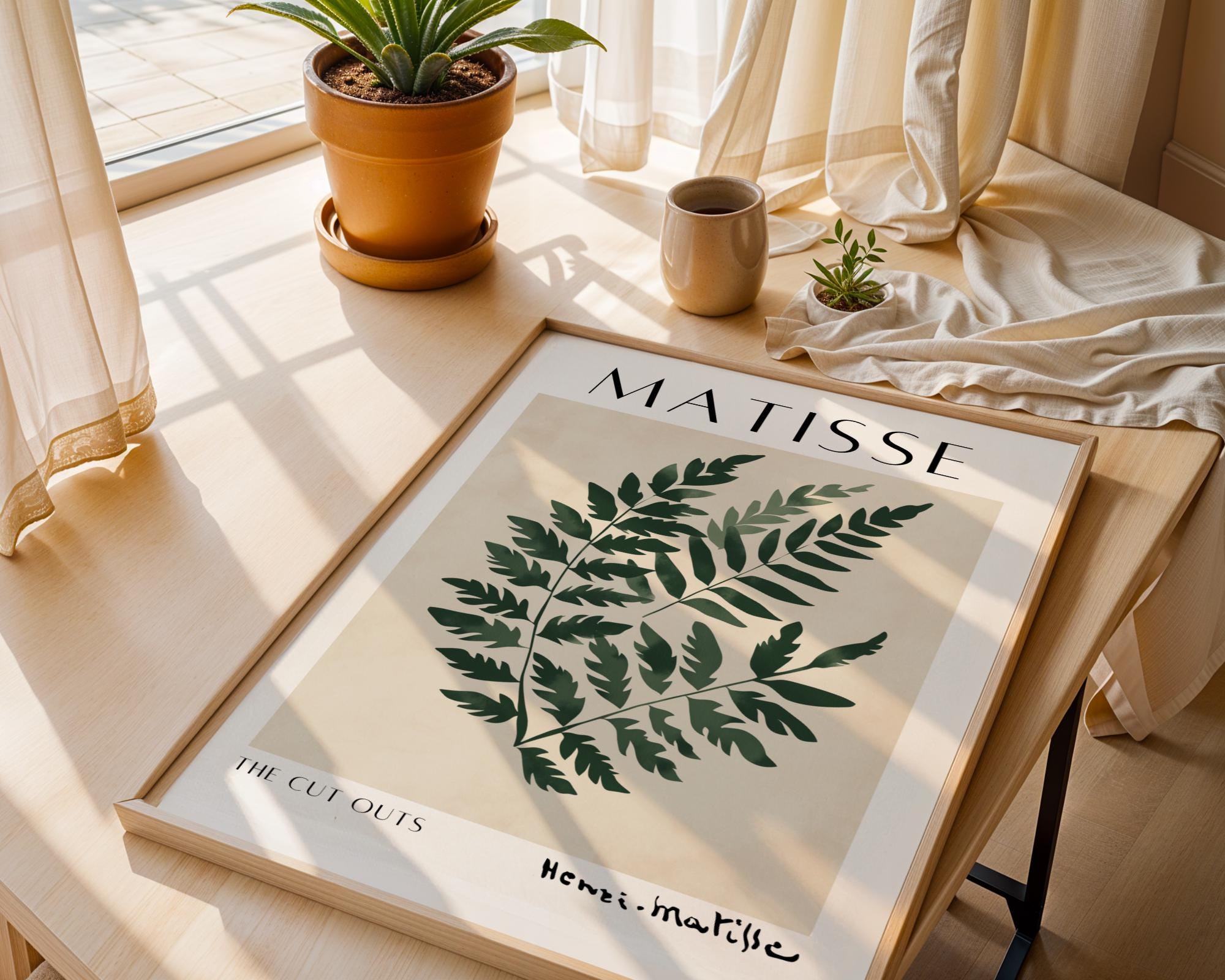 Henri Matisse Print | Inspired Fern  | Minimalist Botanical Wall Art wall art print, modern home decor, unframed artwork by Nomad & Nest