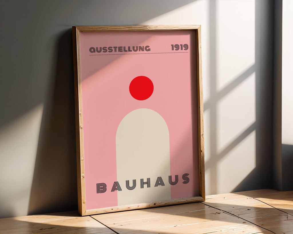 Bauhaus Poster Exhibition Art Print | Geometric Minimalist wall art print, modern home decor, unframed artwork by Nomad & Nest