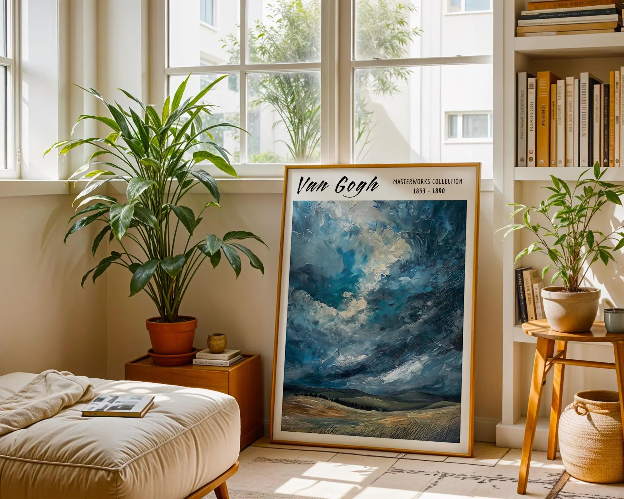 Van Gogh Print | Stormy Sky Landscape  | Impressionist Wall Art wall art print, modern home decor, unframed artwork by Nomad & Nest