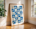 Matisse Style Blue Leaf Print | Coastal Modern Art Poster wall art print, modern home decor, unframed artwork by Nomad & Nest