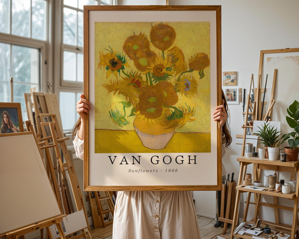 Van Gogh Print | Sunflowers  – Vintage Botanical Wall Art wall art print, modern home decor, unframed artwork by Nomad & Nest