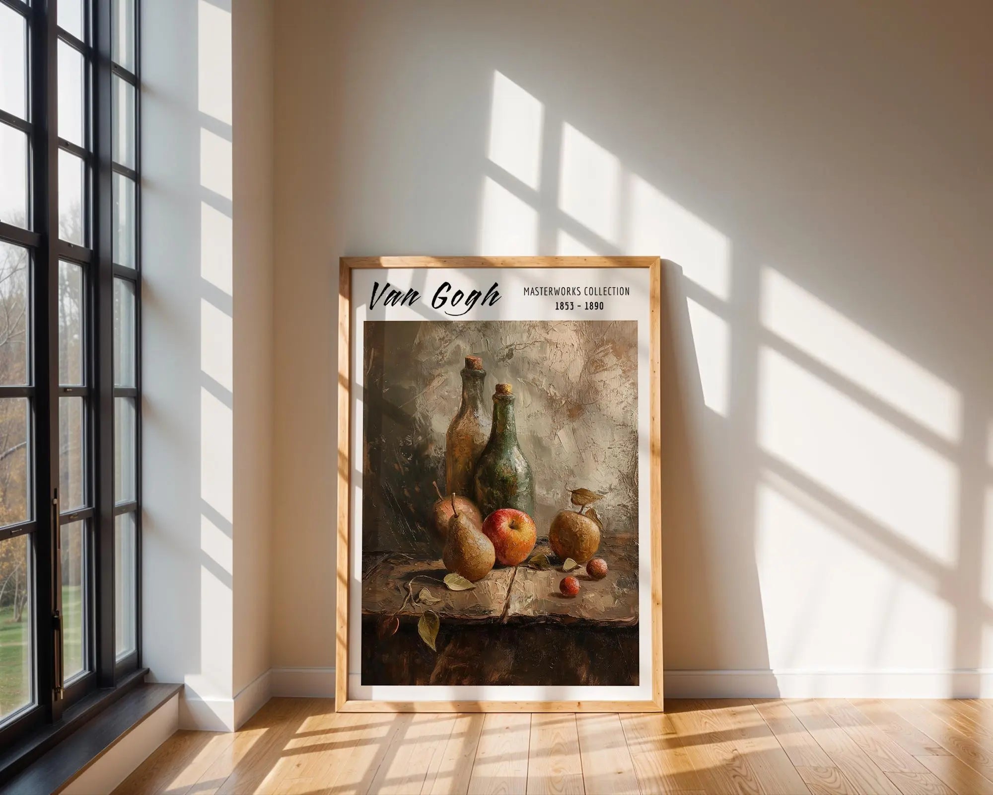 Van Gogh Print | Still Life  | Bottles and Fruit, Rustic Impressionist Art wall art print, modern home decor, unframed artwork by Nomad & Nest