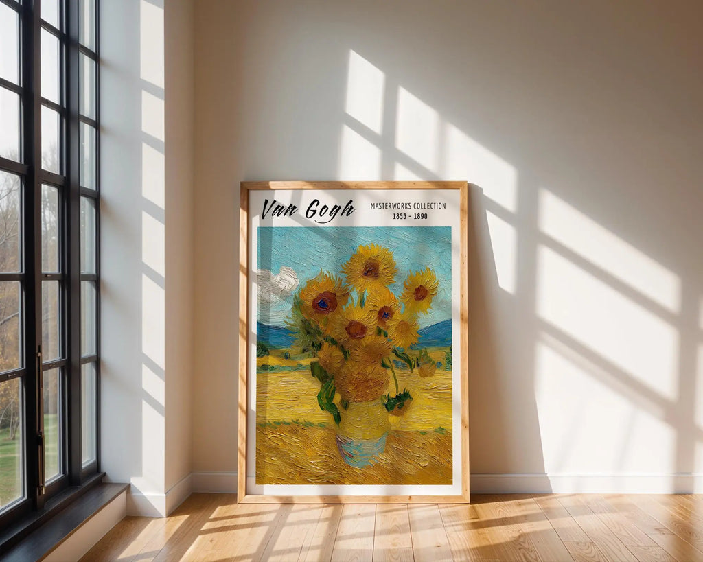 Van Gogh Print | Sunflowers  | Vintage Floral Still Life Poster wall art print, modern home decor, unframed artwork by Nomad & Nest