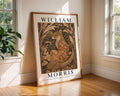 William Morris Print Sleeping Fox  |  Botanical Art, Copper Woodland Decor wall art print, modern home decor, unframed artwork by Nomad & Nest