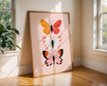 Butterfly Trio Art Print | Colorful Insect Illustration, Botanical Wall Decor wall art print, modern home decor, unframed artwork by Nomad & Nest