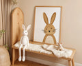 Playroom Ideas | Gentle Bunny Nursery Wall Art | Woodland Baby Room Print wall art print, modern home decor, unframed artwork by Nomad & Nest