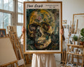 Van Gogh Print | Skull  | Dark Gothic Expressionist Art wall art print, modern home decor, unframed artwork by Nomad & Nest