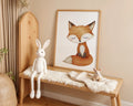 Playroom Ideas | Sleeping Fox Nursery Wall Art | Woodland Animal Baby Decor wall art print, modern home decor, unframed artwork by Nomad & Nest