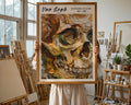 Van Gogh Print | Skull Art  | Expressionist Dark Academia Wall Decor wall art print, modern home decor, unframed artwork by Nomad & Nest