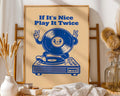 Vinyl Record Print | Retro DJ Art, Music Lover Gift wall art print, modern home decor, unframed artwork by Nomad & Nest