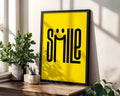 Positive Emotion | Smile Typography Poster | Happy Minimal Wall Art | Bright Modern Quote Print wall art print, modern home decor, unframed artwork by Nomad & Nest