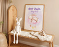 Playroom Ideas | Sleep Tight Nursery Wall Art | Bunny Cloud Illustration wall art print, modern home decor, unframed artwork by Nomad & Nest