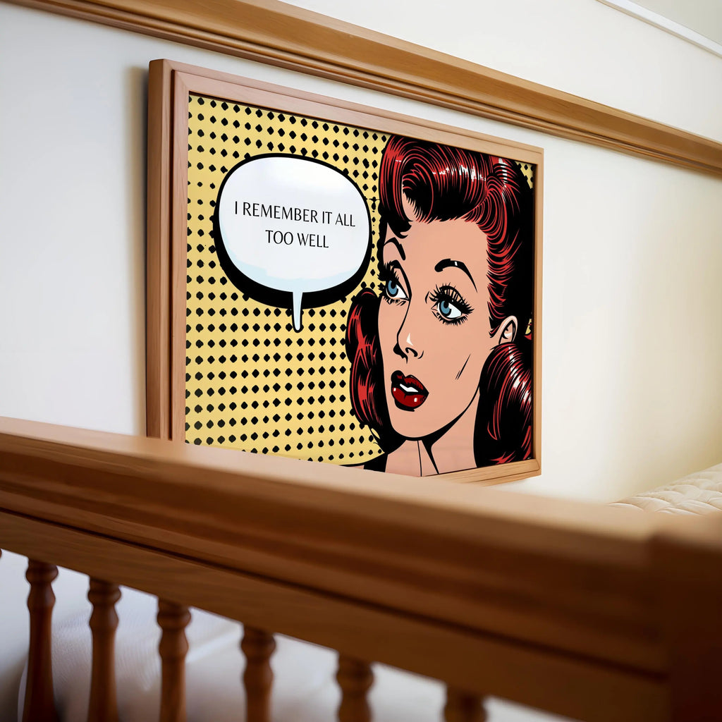 Modern Pop Art | Retro Marilyn Monroe  Print | Mid-Century Comic Book  Decor wall art print, modern home decor, unframed artwork by Nomad & Nest
