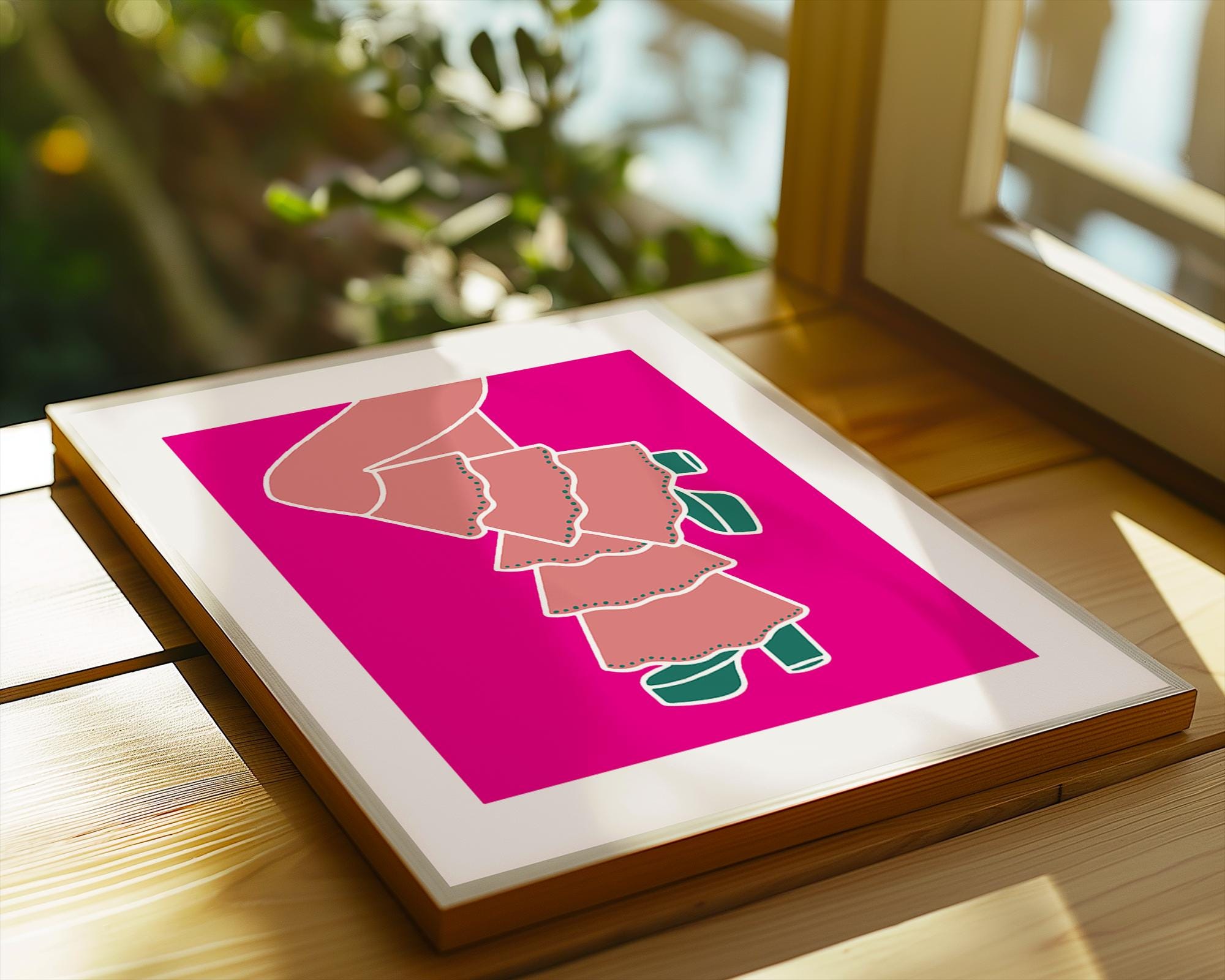 Pink Platform Heels Art Print | 70s Fashion Poster wall art print, modern home decor, unframed artwork by Nomad & Nest