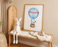 Playroom Ideas | Panda Balloon Nursery Art | Cute Animal Wall Print wall art print, modern home decor, unframed artwork by Nomad & Nest