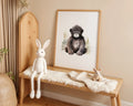 Playroom Ideas | Monkey Nursery Wall Art | Jungle Animal Baby Illustration wall art print, modern home decor, unframed artwork by Nomad & Nest