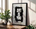 Positive Emotion | Art Is You Typography Wall Art | Minimal Creative Quote Poster | Modern Studio Decor wall art print, modern home decor, unframed artwork by Nomad & Nest
