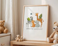 Playroom Ideas | Safari Friends Nursery Print | Jungle Animal Wall Art wall art print, modern home decor, unframed artwork by Nomad & Nest