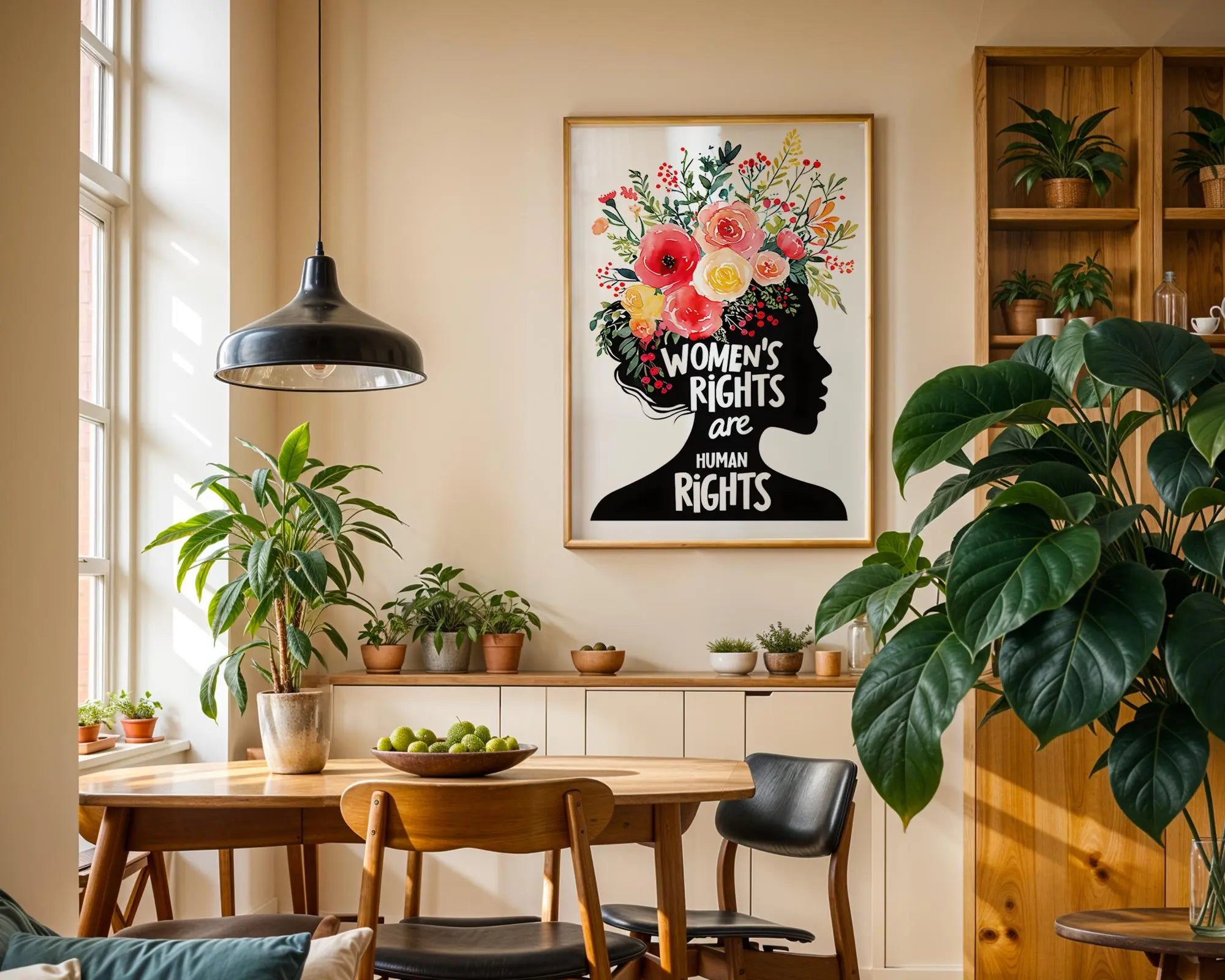 Positive Emotion | Women’s Rights Are Human Rights Wall Art | Equality Empowerment Decor wall art print, modern home decor, unframed artwork by Nomad & Nest