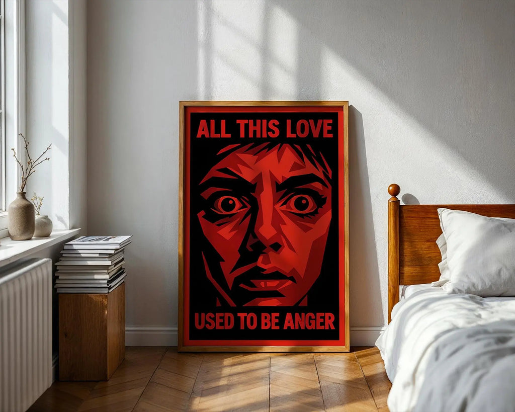 Emotional Face Illustration Print | Bold Modern Wall Art wall art print, modern home decor, unframed artwork by Nomad & Nest