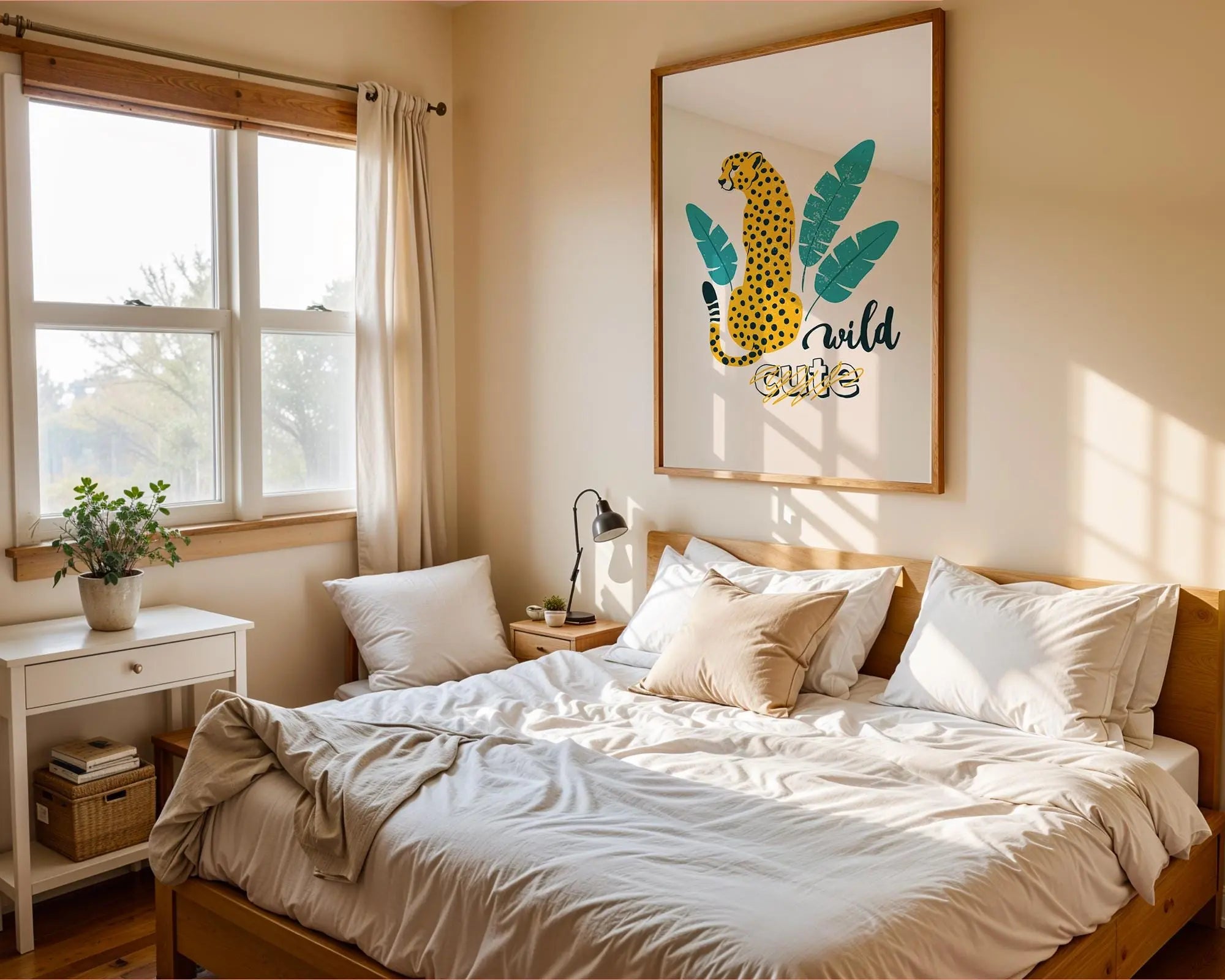 Cheetah Print | Tropical Animal Wall Art, Modern Boho Decor wall art print, modern home decor, unframed artwork by Nomad & Nest