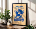 Positive Emotion | If It‘s Nice Play It Twice Wall Art | Music Lover Poster | Vinyl Record Illustration | Retro DJ Decor wall art print, modern home decor, unframed artwork by Nomad & Nest