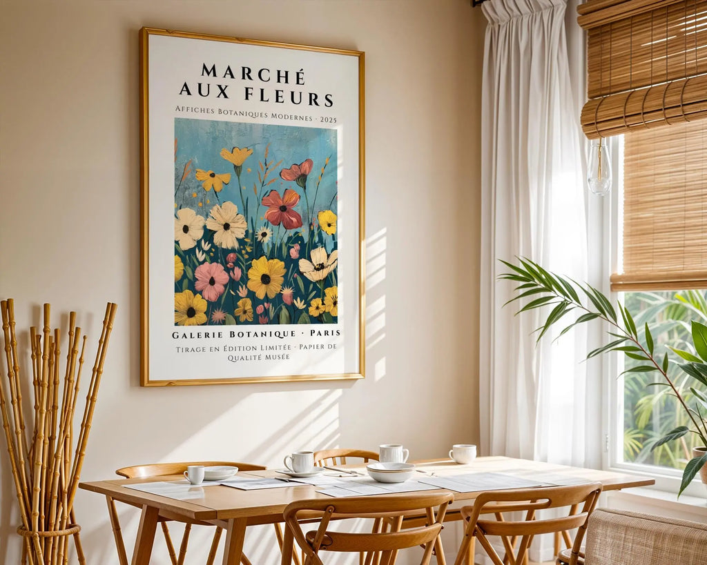 French Flower Market Poster | Botanical Print (Unframed) wall art print, modern home decor, unframed artwork by Nomad & Nest