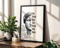 Positive Emotion | My Brain Has Too Many Tabs Open | Funny Statue Wall Art | Modern Humour Typography | Office Decor Print wall art print, modern home decor, unframed artwork by Nomad & Nest