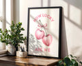 Positive Emotion | How Lucky Are We Wall Art | Pink Cherry Love Quote Print, Romantic Modern Typography Art wall art print, modern home decor, unframed artwork by Nomad & Nest