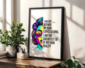 Positive Emotion | I Am Not Defined By Your Expectations Quote Print | Empowering Modern Wall Art wall art print, modern home decor, unframed artwork by Nomad & Nest